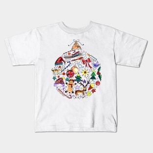 Christmas Ball Theme Kids T-Shirt